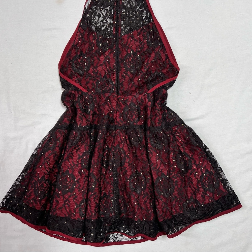 Free People Wish Upon A Star Red and Black Dress - Picture 6 of 6
